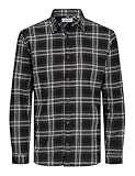 JACK & JONES PLUS Herren Jjjoshua Fall Flannel Shirt Ls Pls Freizeithemd 12259035,Schwarz,5XL Große...