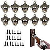 Gtwinsone 10 Stück Flaschenöffner Wand Bieröffner Wandflaschenöffner Bierflaschenöffner...