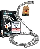 BLUMBACH Duschschlauch 1,6m Edelstahl | MADE IN GERMANY mit Verdrehschutz | Brauseschlauch extrem...