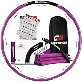 GATE FITNESS Hula Hoop Reifen Erwachsene und Kinder zum Abnehmen [1,2kg / 1,5kg / 2kg] | 6 bis 8...