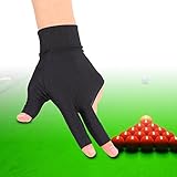 Tbest Billard Handschuh Links Snooker Billard Pool Linke Hand, 3 Finger Billard Handschuh Snooker...