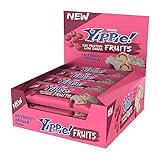 Weider Yippie! Fruits Protein Bar Eiweißriegel, Raspberry Vanilla, 12 Stück á 45 g, fruchtiger...