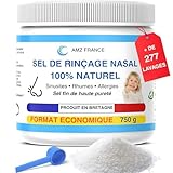 AMZ FRANCE Nasenspülsalz, 750 g, hergestellt in der Bretagne, Premium-Qualität, 100 % natürlich,...