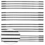 TXErfolg 16 Stück Dekupiersägeblatt 127mm Feinschnitt Laubsägeblätter mit Stift 10/15/18/24...