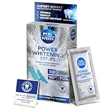 Perlweiss Power Whitening Strips zur Zahnaufhellung - zahnschmelzschonendes Bleaching für weisse...