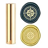 craspire Wax Seal Stamp Compass, Metallversiegelung Wachsstempel Mini Messing Stempel Pistole Wachs...