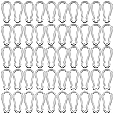 20 Stück&50 Stück Karabiner, 40 x 4 mm Karabinerhaken Klein Aluminiumkarabiner Schlüsselanhänger...