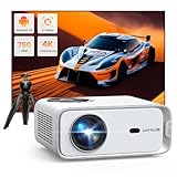 Beamer【Andriod TV】 25000Lumen WiFi Bluetooth Beamer Native 1080P Full HD 4K Unterstützt, Auto...