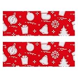 2 x Mikrofaser-Handtücher, Weihnachtsstrumpf-Handschuhe, Glocke, Sport, Workout, Handtücher