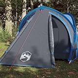 Kuppel-Campingzelt für 2 Personen, Blau, Wasserdichtes 185T Polyester Outdoor Zelt mit...