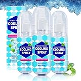 Kühlendes Spray für heißes Wetter, Sommer-Kühlspray für Gesicht und Körper, Tragbares, lang...