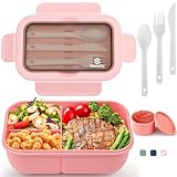 Sinnsally Lunchbox mit Fächern,1250ml Brotdose Bento Box Erwachsene,Lunch Box Kinder mit...