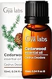 Gya Labs Ätherisches Zedernholzöl für das Haarwachstum (10ml) – Reines, therapeutisches Öl –...
