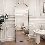Koonmi Bogen Ganzkörperspiegel, 44 x 147 cm Gewölbter Standspiegel Groß in voller Länge, an der...