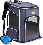 Morpilot Katzenrucksack Hunderucksack für Katzen und Kleine Hunde 7kg, Faltbare Haustier Rucksack...