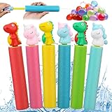 Mecctuck Wasserpistole Kinder, 6 Stück Wasserspritzpistole Schaumstoff, Wasserpistole...