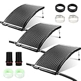 Gimisgu Sonnenkollektor Solar Poolheizung 3 Sets, Solarheizung 113x69x35cm Maximaler Durchfluss...