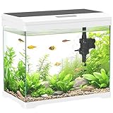 PawHut Aquarium mit LED-Beleuchtung, Filtersystem, 17L Fischtank, Tropenfischaquarium mit...