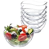 spar-home Dessertgläser Set - 6er Müslischalen Glas 310 ml Glasschüssel Snackschale Müslischale...