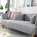 IMSGVIFO 1 2 3 4 Sitzer Sofabezug Couchbezug L Form Ecksofa Sofa/Couch überwurfdecke, Samt Couch...