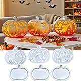 Silikonformen Gießformen Halloween Kürbis,4pc Herbst Gieß Formen Kürbis Mit Helloween Elemente...