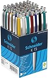 Schneider 3080 K 15 Druckkugelschreiber (dokumentenechte Mine - Strichstärke M, Schreibfarbe: blau)...