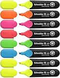 Schneider Job 150 Textmarker (aus recyceltem Kunststoff, ausgezeichnet mit Der blaue Engel) 8er Etui...