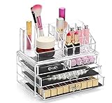 display4top Schmuck Aufbewahrungsbox Acryl Cosmetics Lipsticks Make-up-Organizer Halter Box (4...