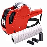 KPX MX5500 Preisauszeichnungspistole mit 5150 weißen Etikettenpistolen-Aufklebern und 3 extra...