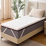 Solviente Premium Topper 90x200cm H3-7.5cm Memory Foam & Kaltschaum, Orthopädisch & Atmungsaktiv,...