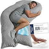 Traumreiter Seitenschläferkissen Visco XXL PRO, ergonomisches Full Body Builder Männer...