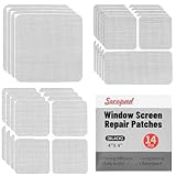 Secopad Fliegengitter Reparatur Set 38 Stück, Fliegengitter Reparatur Klebeband, Insektennetz...