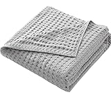 Hayisugal Tagesdecke 100% Baumwolle Waffelpique Kuscheldecke Flauschige Wohndecke soft Sommerdecke...