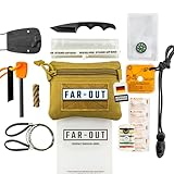 FAR-OUT® Essential Survival Kit – Hochwertiges Kleines Survival Kit in Molle Tasche - Outdoor...