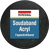 10m Komprimierband Acryl 300 15/3, Bandbreite 15mm, expandiert von 3 auf 15mm, anthrazit,...