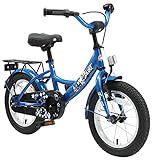 BIKESTAR Kinderfahrrad für Jungen ab 4 Jahre | 14 Zoll Kinderrad Classic | Fahrrad für Kinder Blau...