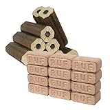 2 er Set Holzbriketts 20 kg – RUF Buche, Pini-Kay Eiche – Hochwertige Kaminbriketts, Lange...