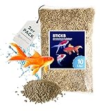 Fischfutter Teichsticks 20L (2×10L Beutel) – Koifutter & Goldfischfutter für Gartenteiche –...