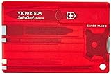 Victorinox Taschenwerkzeug SwissCard QUATTRO Rubin transparent, 0.7200.TU