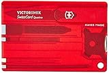 Victorinox Taschenwerkzeug SwissCard QUATTRO Rubin transparent, 0.7200.TU