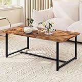 FOUBAM Couchtisch Rechteck, Wohnzimmertisch Kaffeetisch Sofatisch für Wohnzimmer,Beistelltisch...