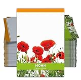 FLORTUS Mohnsamen als Gastgeschenke (100 Stück) | Blumensamen als Dankeschön Geschenke, Mitgebsel...