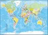 Ravensburger Kinderpuzzle - 12890 Die Welt - Puzzle-Weltkarte für Kinder ab 8 Jahren, mit 200...