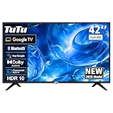 TuTu TUG42FD1 Smart TV 42 Zoll (106 cm) Google TV, LED HD Fernseher mit WLAN, Bluetooth, App Store,...