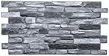 4m² 3D PVC Paneele Stein Optik 10 Stück, Wandpaneele Wandverkleidung Decke Deckenpaneele...