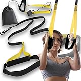 Retoo Schlingentrainer Set mit Beutel für Krafttraining und Functional Training, Sling Trainer mit...