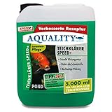 AQUALITY TeichKlärer Speed+ 3in1 (Entfernt Trübungen, bindet Schwebstoffe im Gartenteich -...