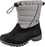 KangaROOS Unisex Kinder K-ben Schneestiefel, Vapor Grey, 36 EU