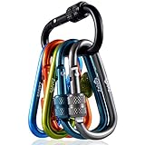 Zalava 2020 Neu Mini Schlüsselanhänger Karabiner, 6 Farben Karabiner mit Schraubverschluss...