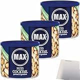 usy Bundle für Max MixNuts Geröstet und gesalzen 3er Pack (3x250g Dose) + usy Block